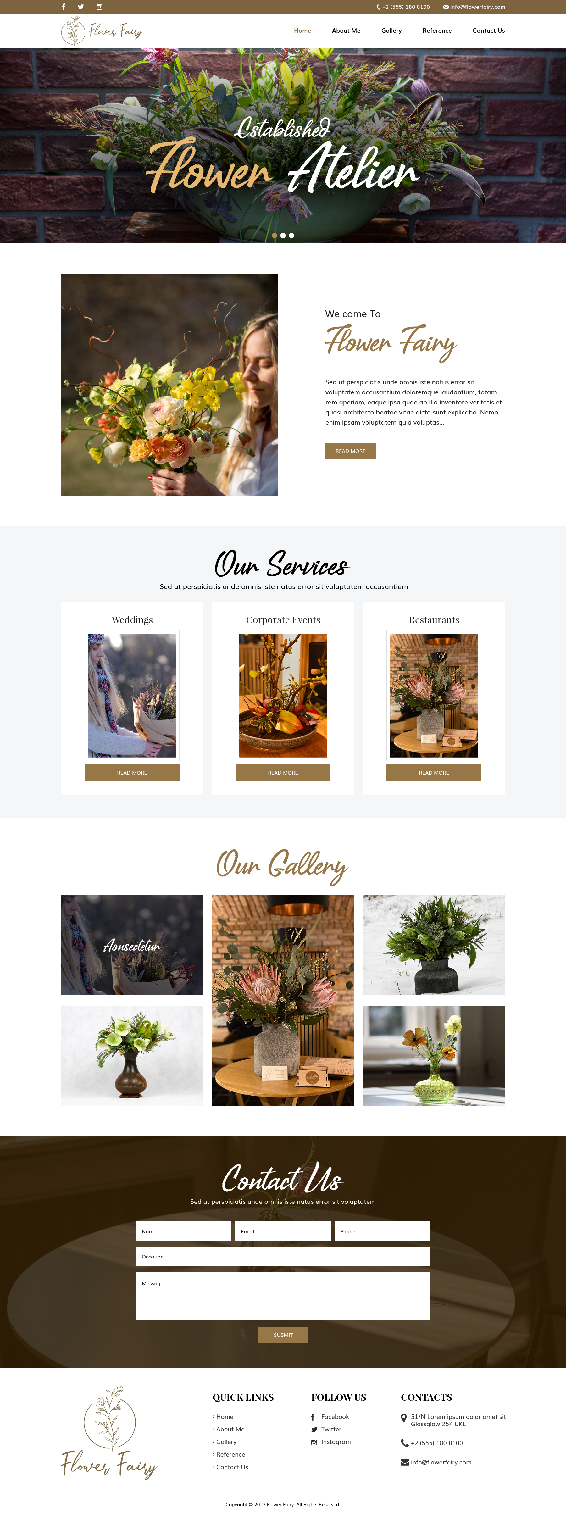 Web Design by sai.designer87 for Flower-fairy | Design #28366317