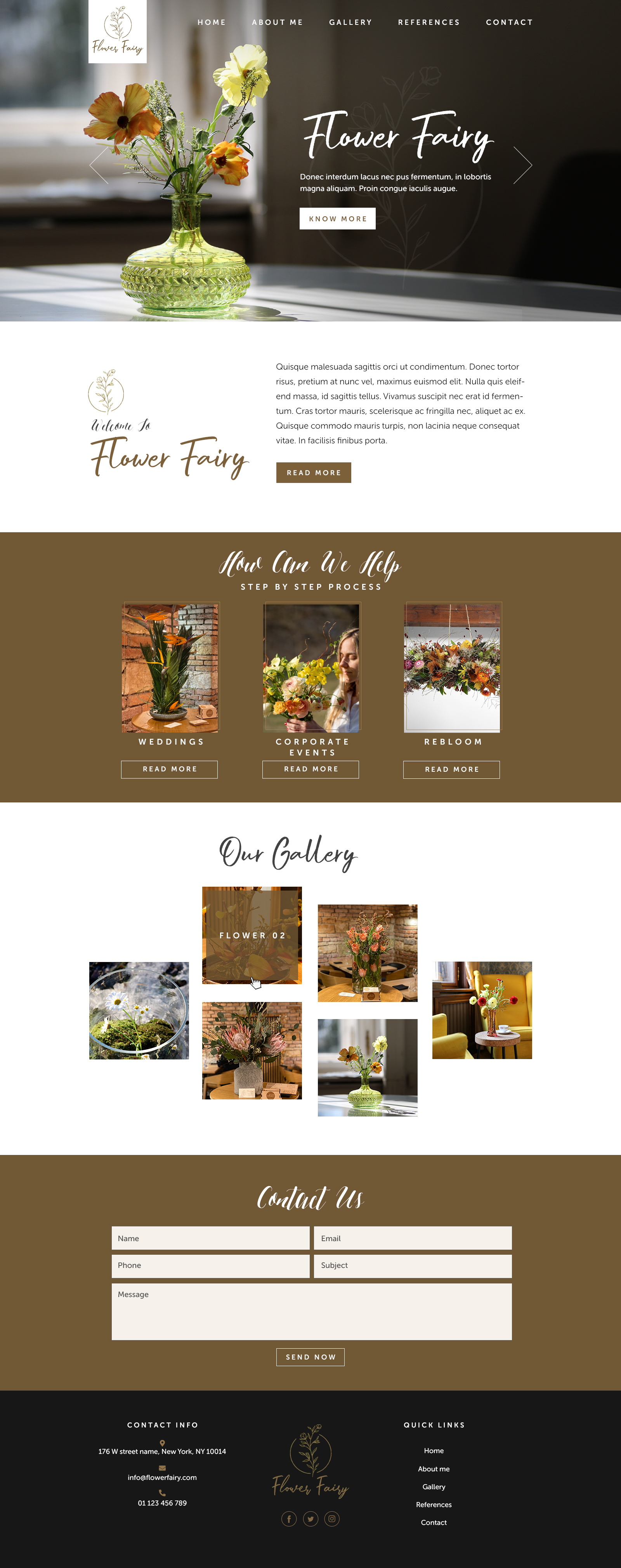 Web Design par sai.designer87 pour Flower-fairy | Design #28366853