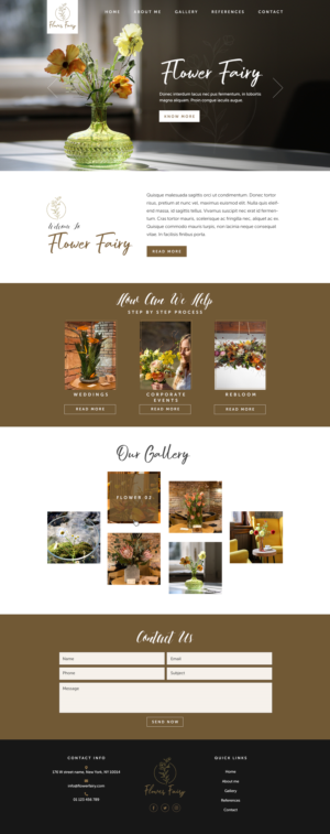 Diseño Web por sai.designer87 para Flower-fairy | Diseño: #28366853