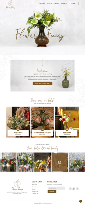 Web Design by nzdesigners for Flower-fairy | Design: #28370335