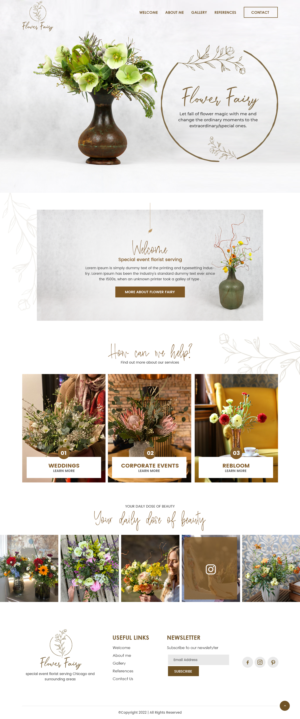 Web Design by nzdesigners for Flower-fairy | Design: #28374756