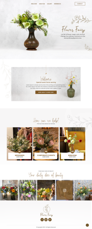 Web Design by nzdesigners for Flower-fairy | Design: #28415876
