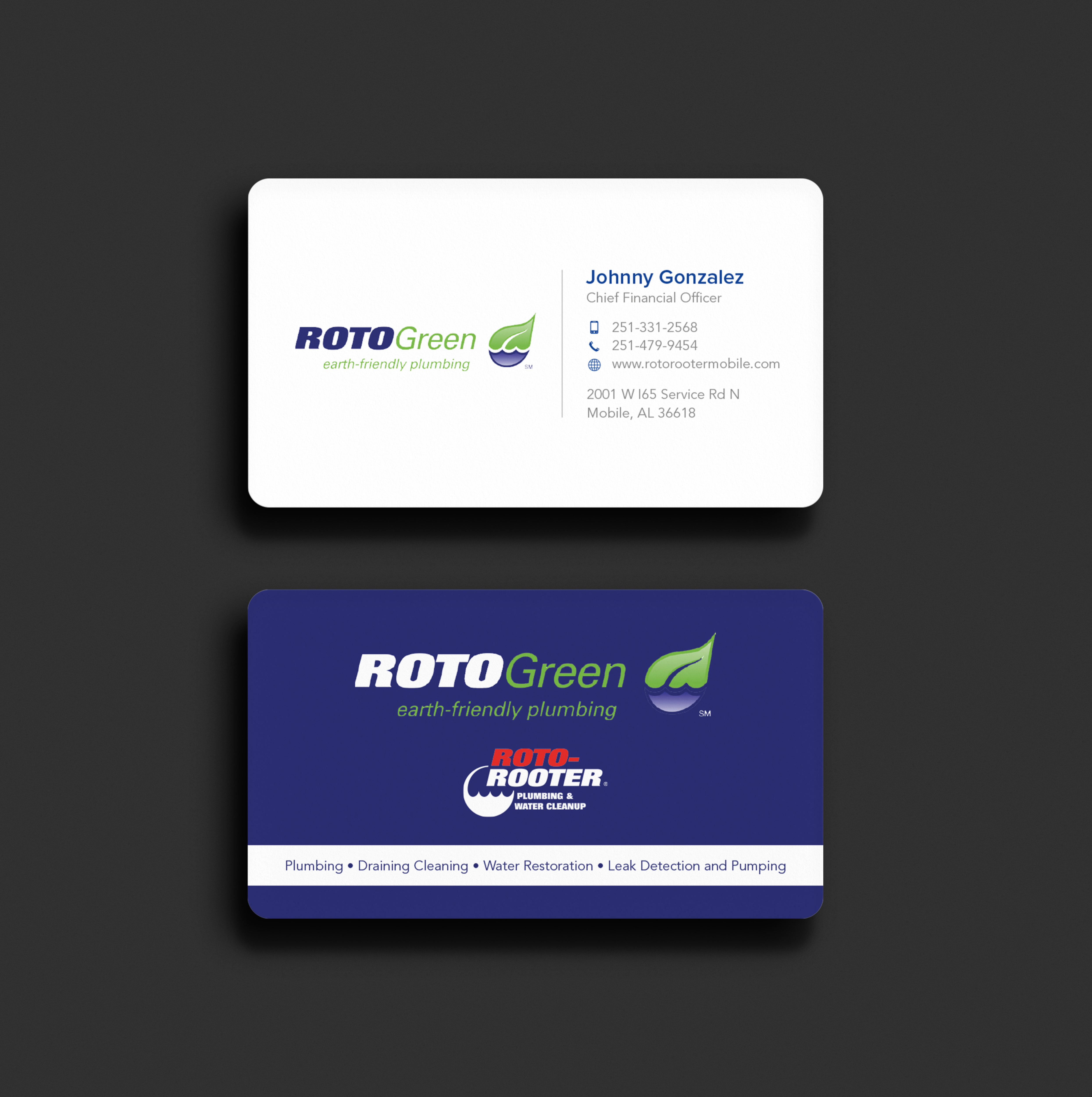 Diseño de Tarjeta de Presentación por Tilt para Roto Rooter Plumbers | Diseño #28396091