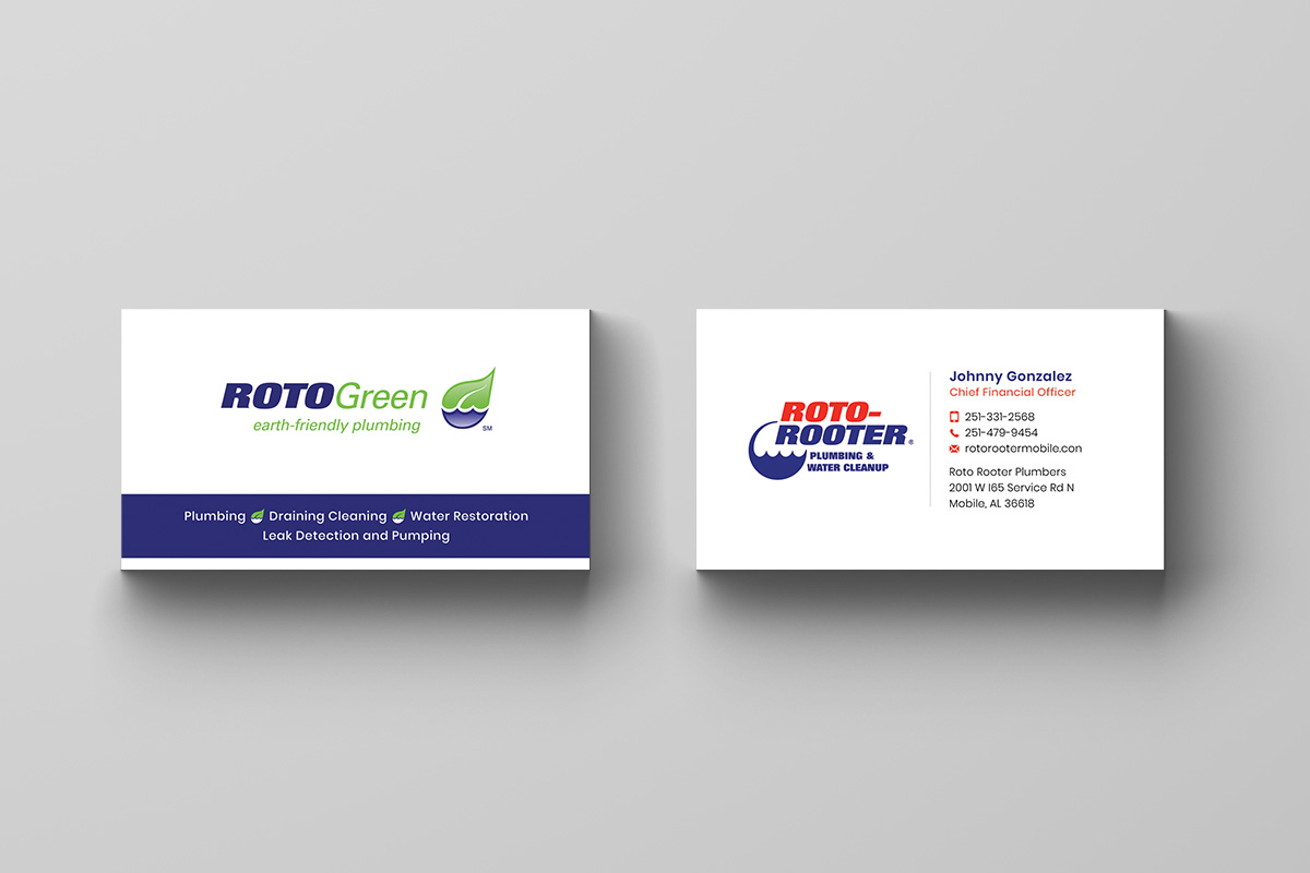 Visitenkarten-Design von Sandaruwan für Roto Rooter Plumbers | Design #28368193