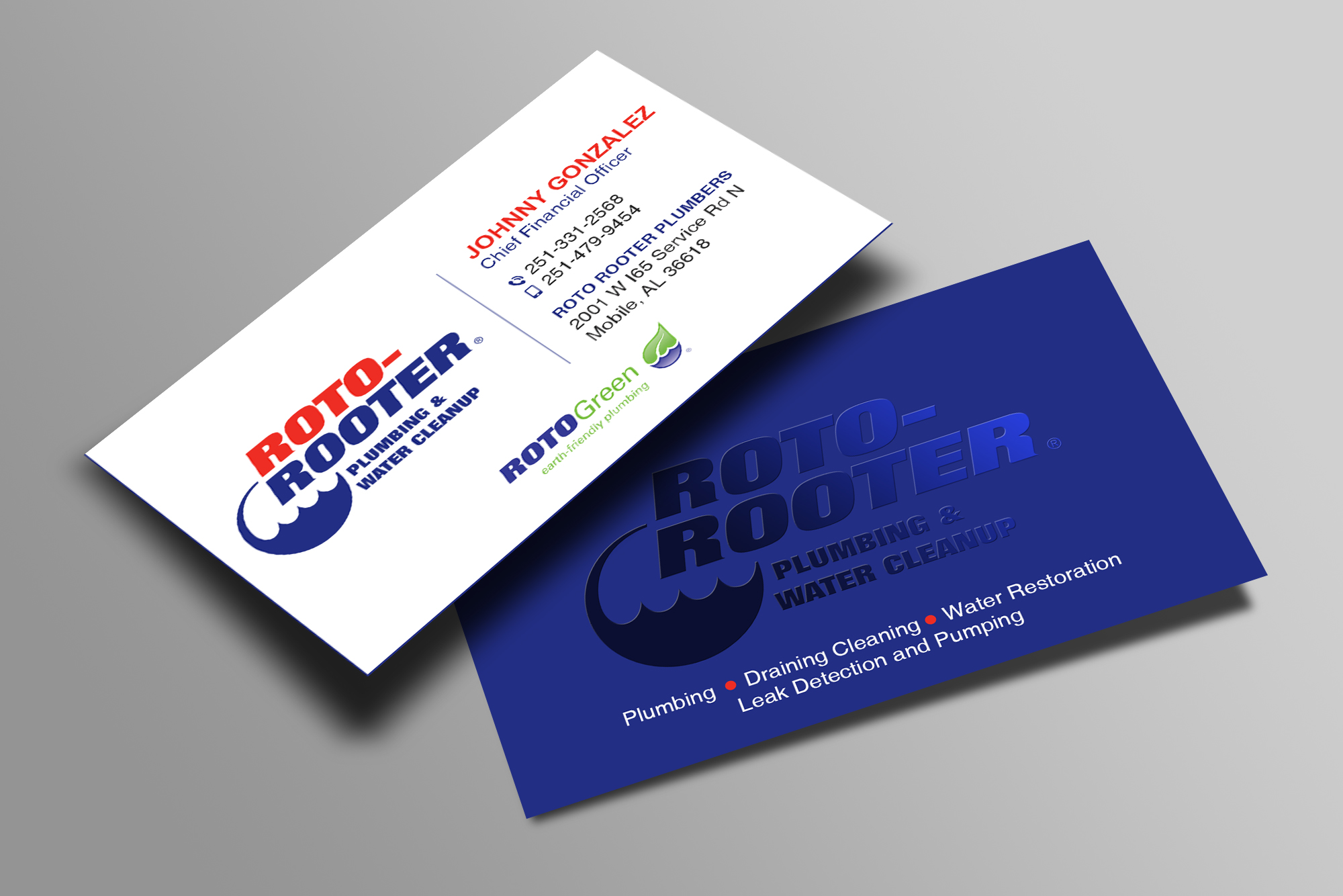 Diseño de Tarjeta de Presentación por Creations Box 2015 para Roto Rooter Plumbers | Diseño #28367272
