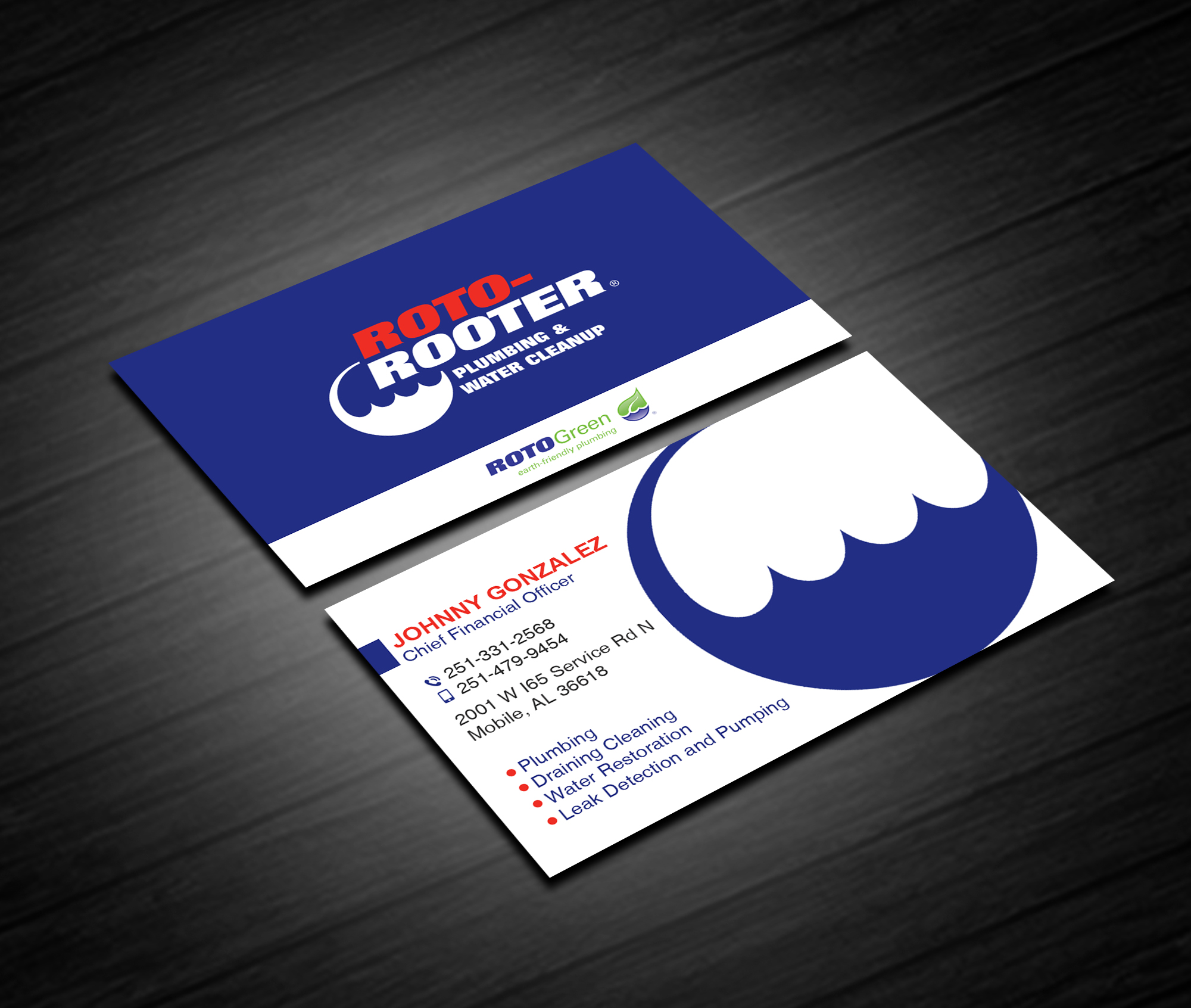 Diseño de Tarjeta de Presentación por Creations Box 2015 para Roto Rooter Plumbers | Diseño #28367284