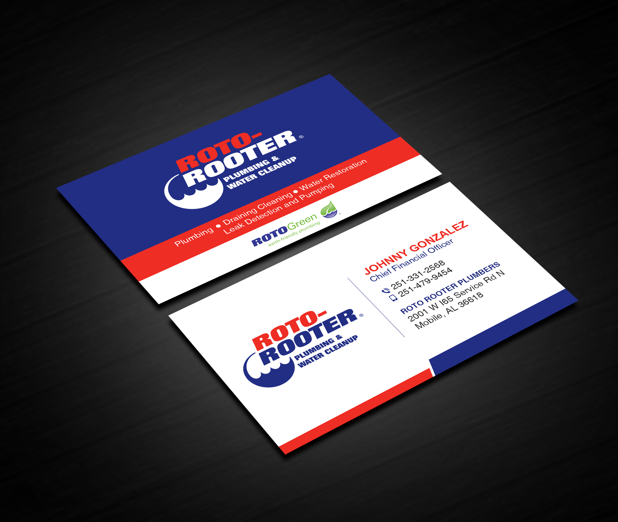 Diseño de Tarjeta de Presentación por Creations Box 2015 para Roto Rooter Plumbers | Diseño #28367510