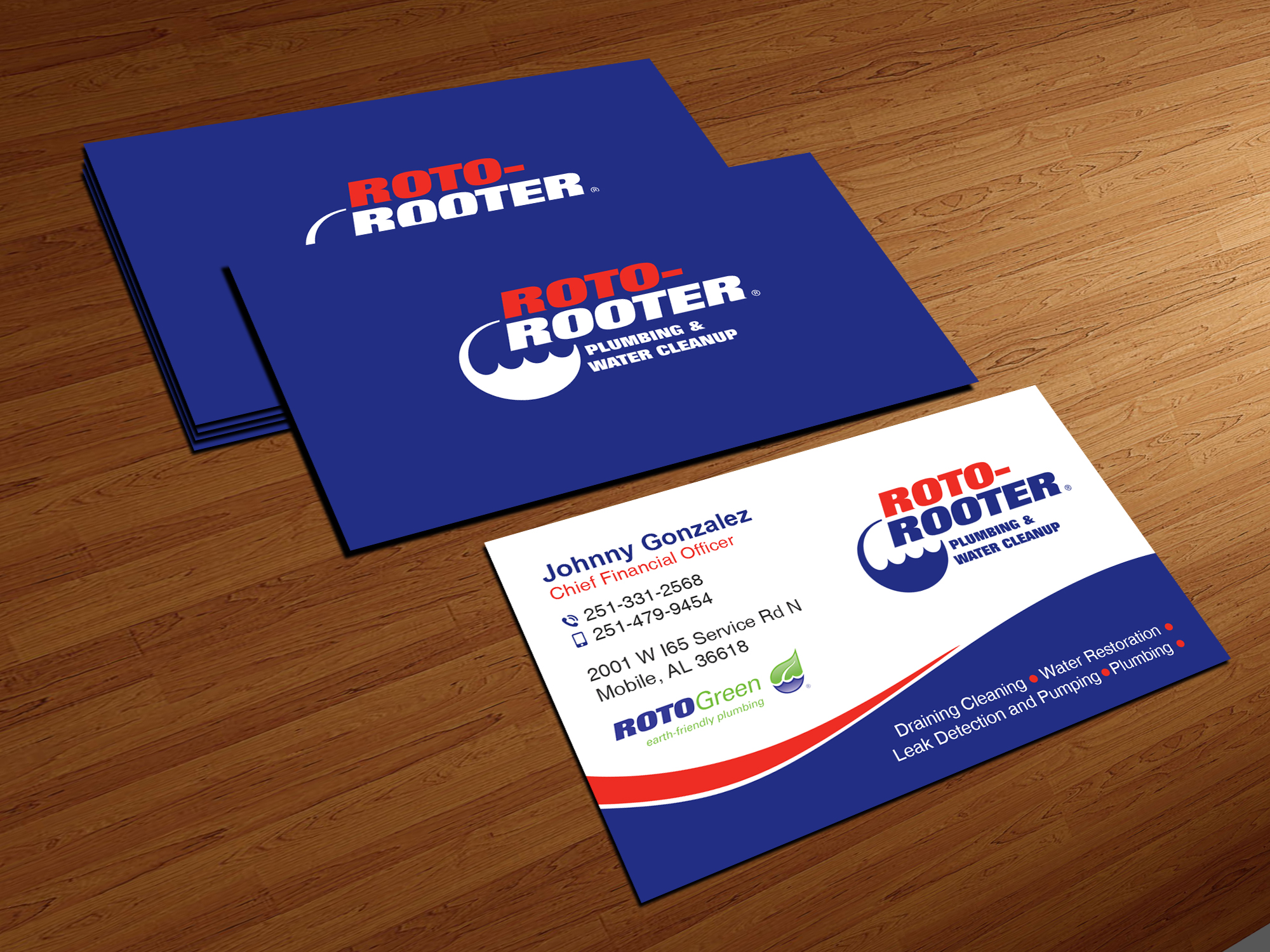 Diseño de Tarjeta de Presentación por Creations Box 2015 para Roto Rooter Plumbers | Diseño #28367511