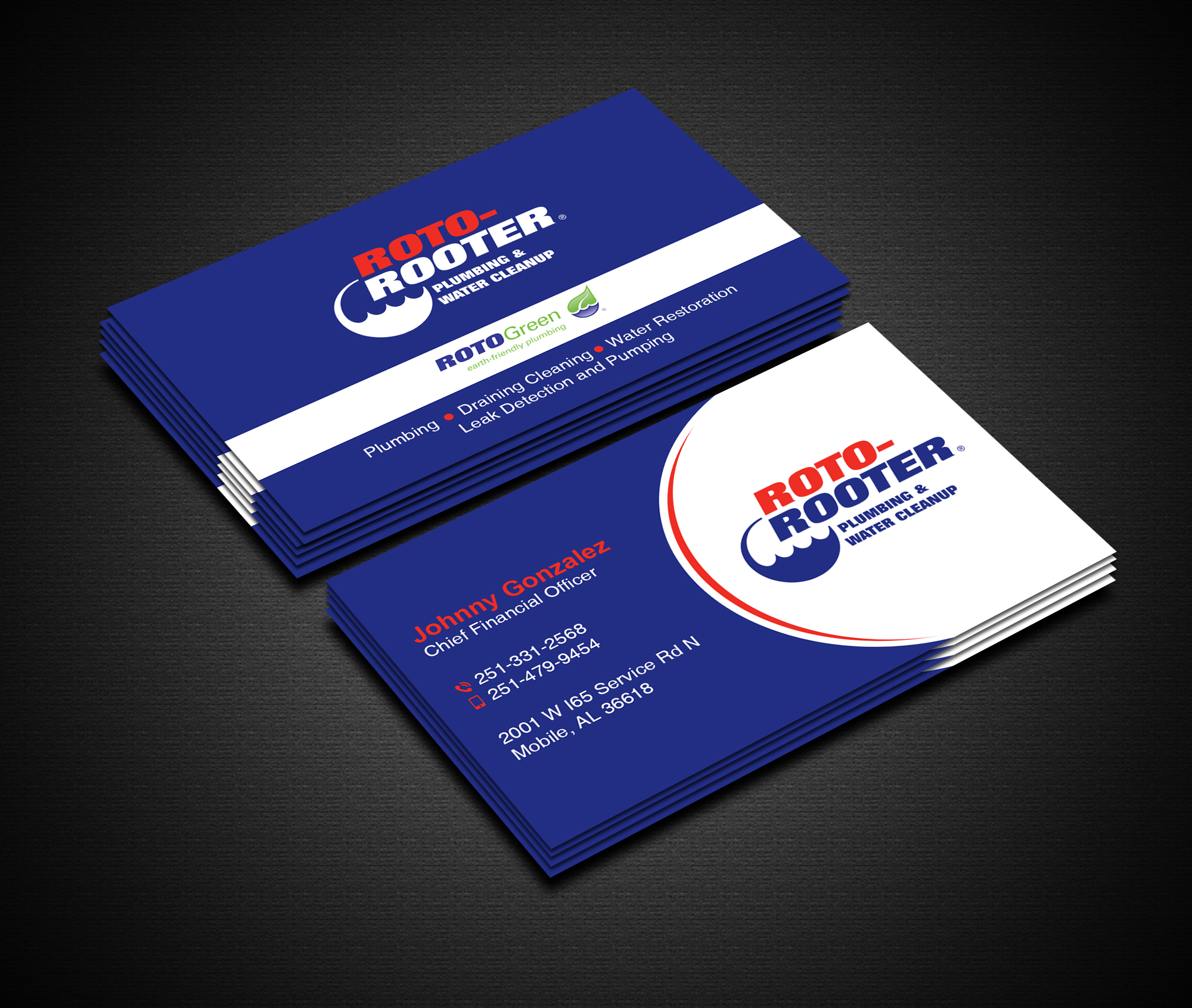 Diseño de Tarjeta de Presentación por Creations Box 2015 para Roto Rooter Plumbers | Diseño #28367514