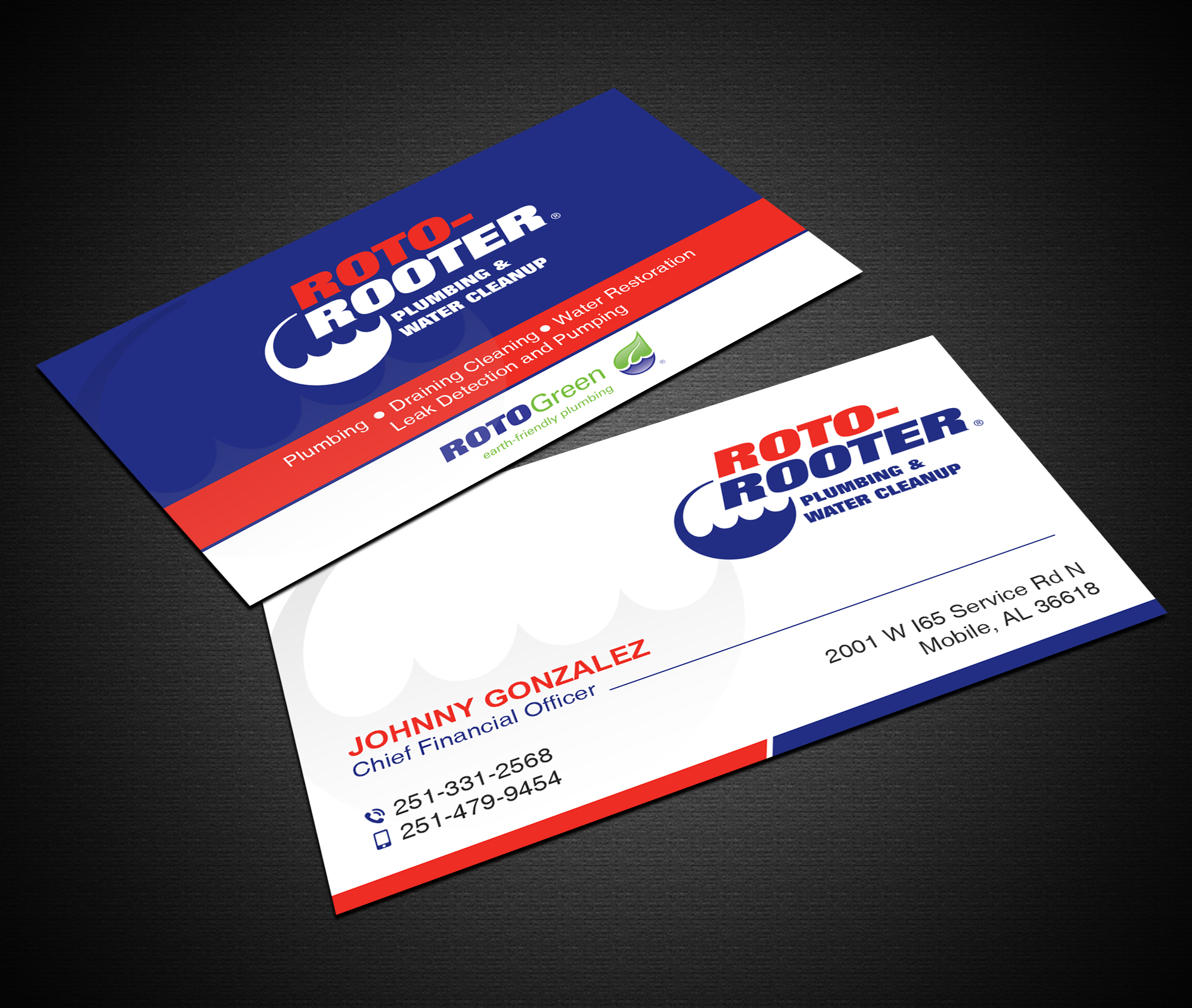 Business Card Design by Creations Box 2015 for Roto Rooter Plumbers | Design #28367518