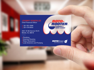 Diseño de Tarjeta de Presentación por Creations Box 2015 para Roto Rooter Plumbers | Diseño: #28367521