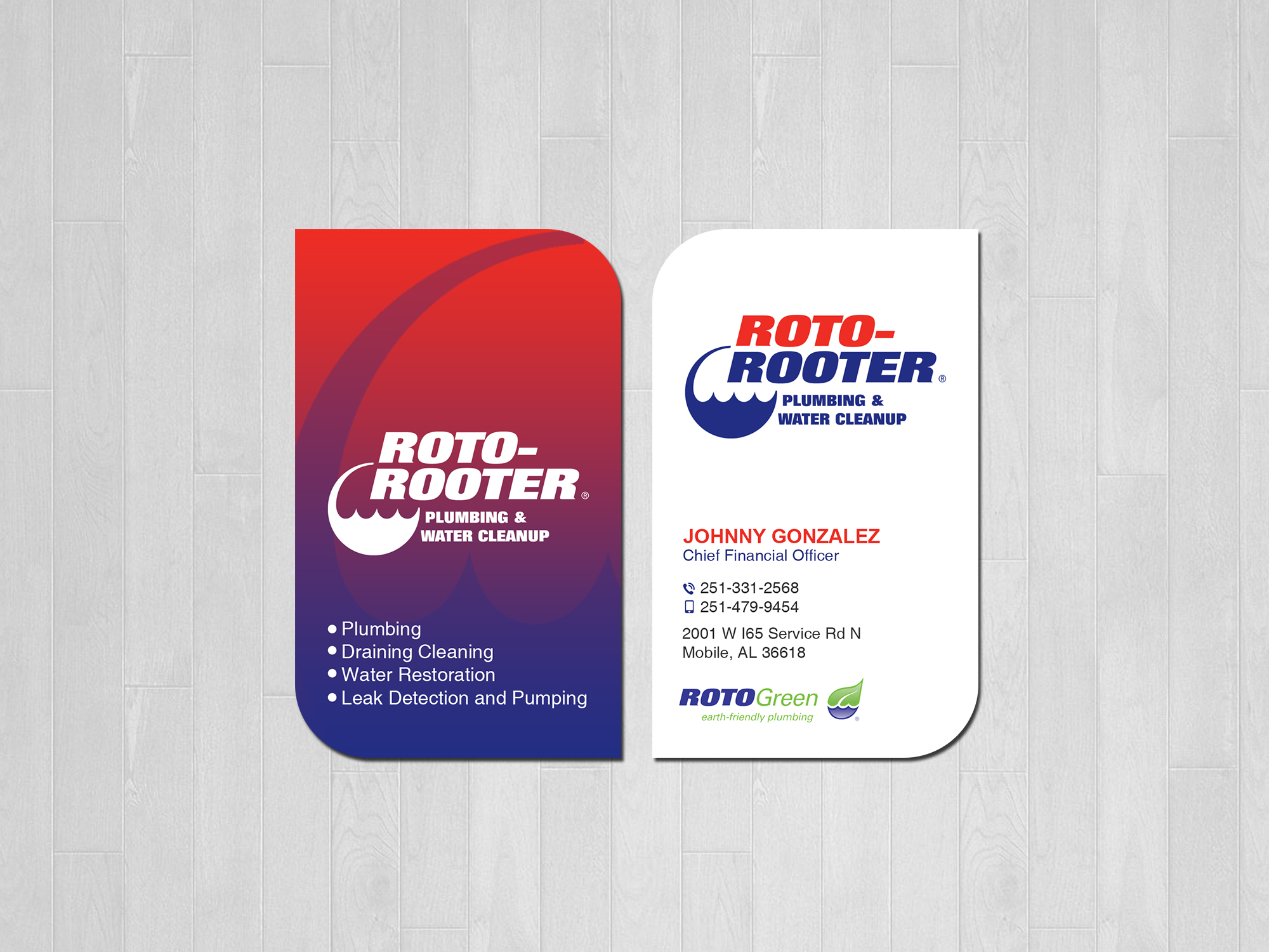 Diseño de Tarjeta de Presentación por Creations Box 2015 para Roto Rooter Plumbers | Diseño #28367523