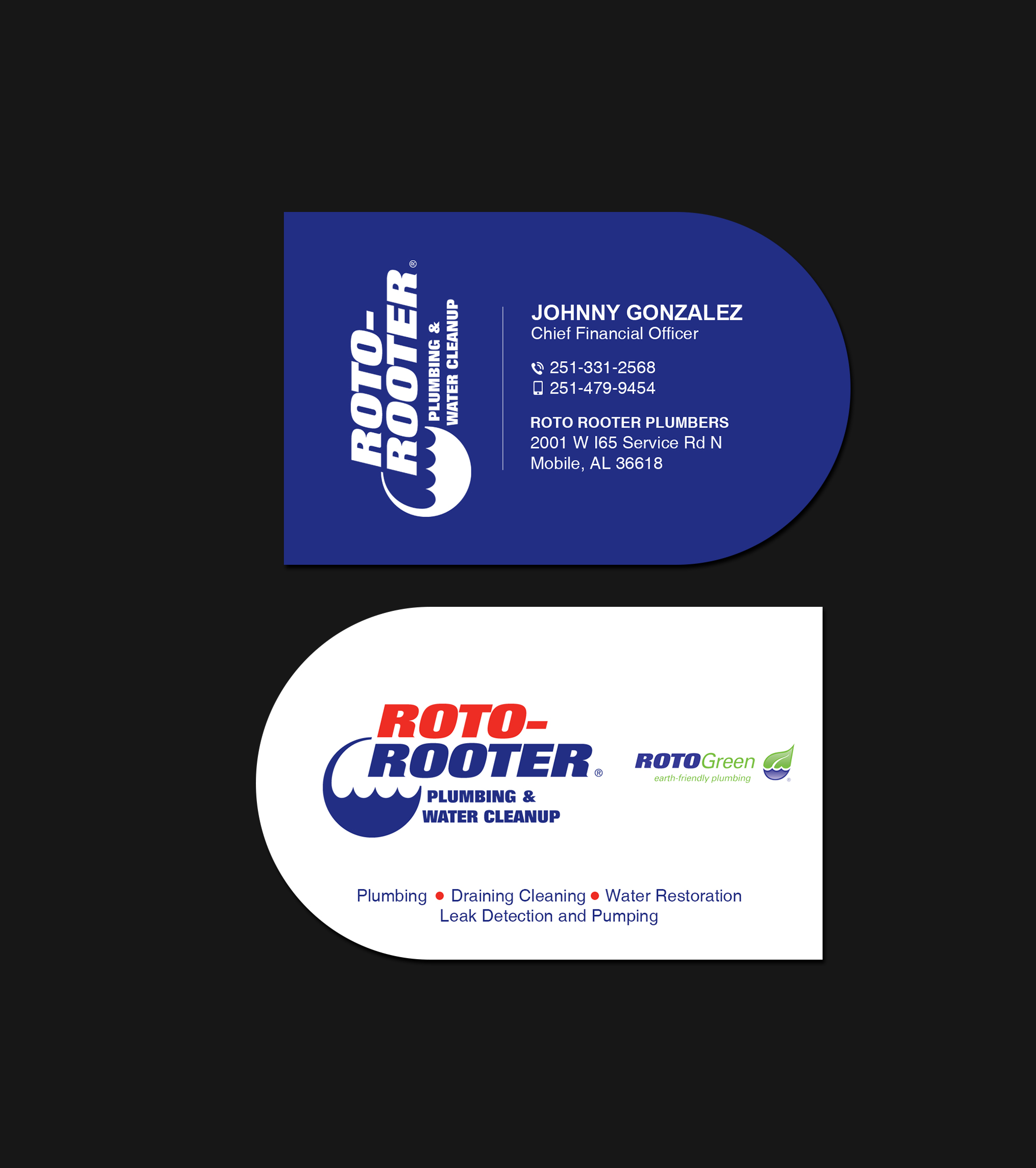 Business Card Design by Creations Box 2015 for Roto Rooter Plumbers | Design #28367524