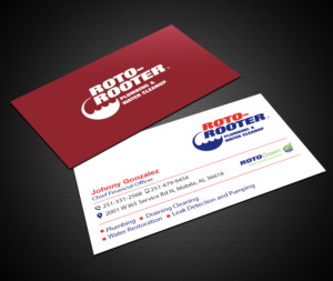 Diseño de Tarjeta de Presentación por Creations Box 2015 para Roto Rooter Plumbers | Diseño: #28368852