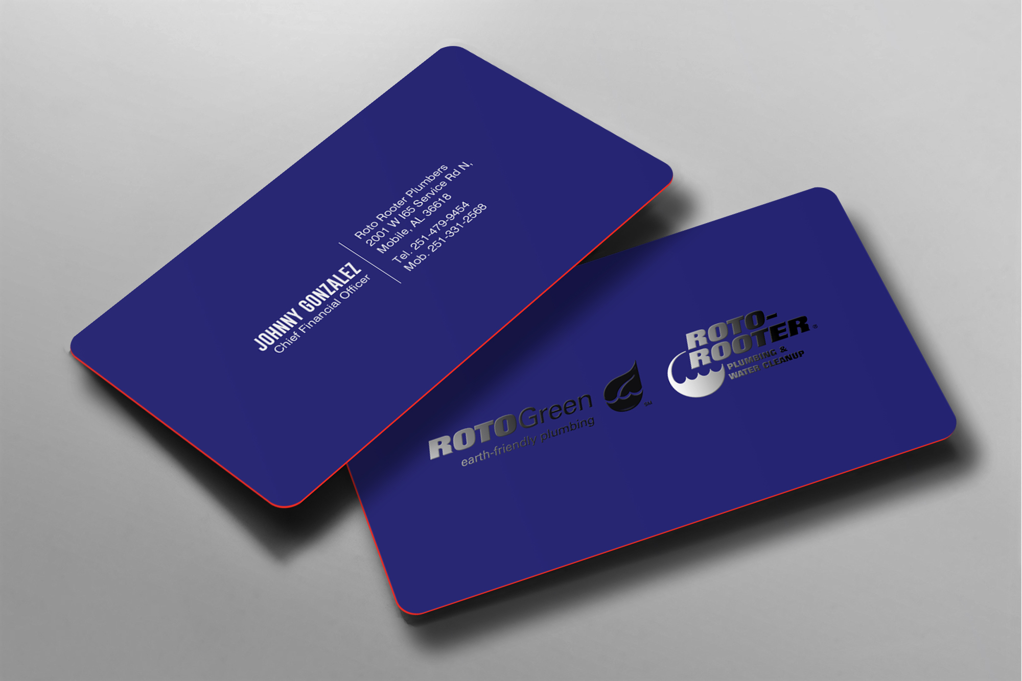 Diseño de Tarjeta de Presentación por chandrayaan.creative para Roto Rooter Plumbers | Diseño #28366967