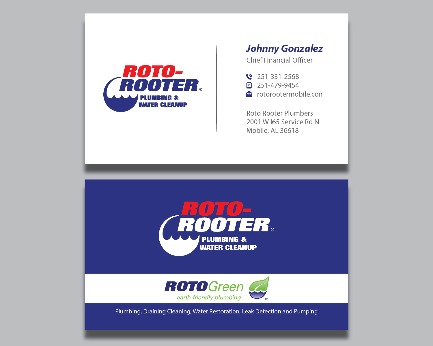 Diseño de Tarjeta de Presentación por Isnah Logo para Roto Rooter Plumbers | Diseño #28398805