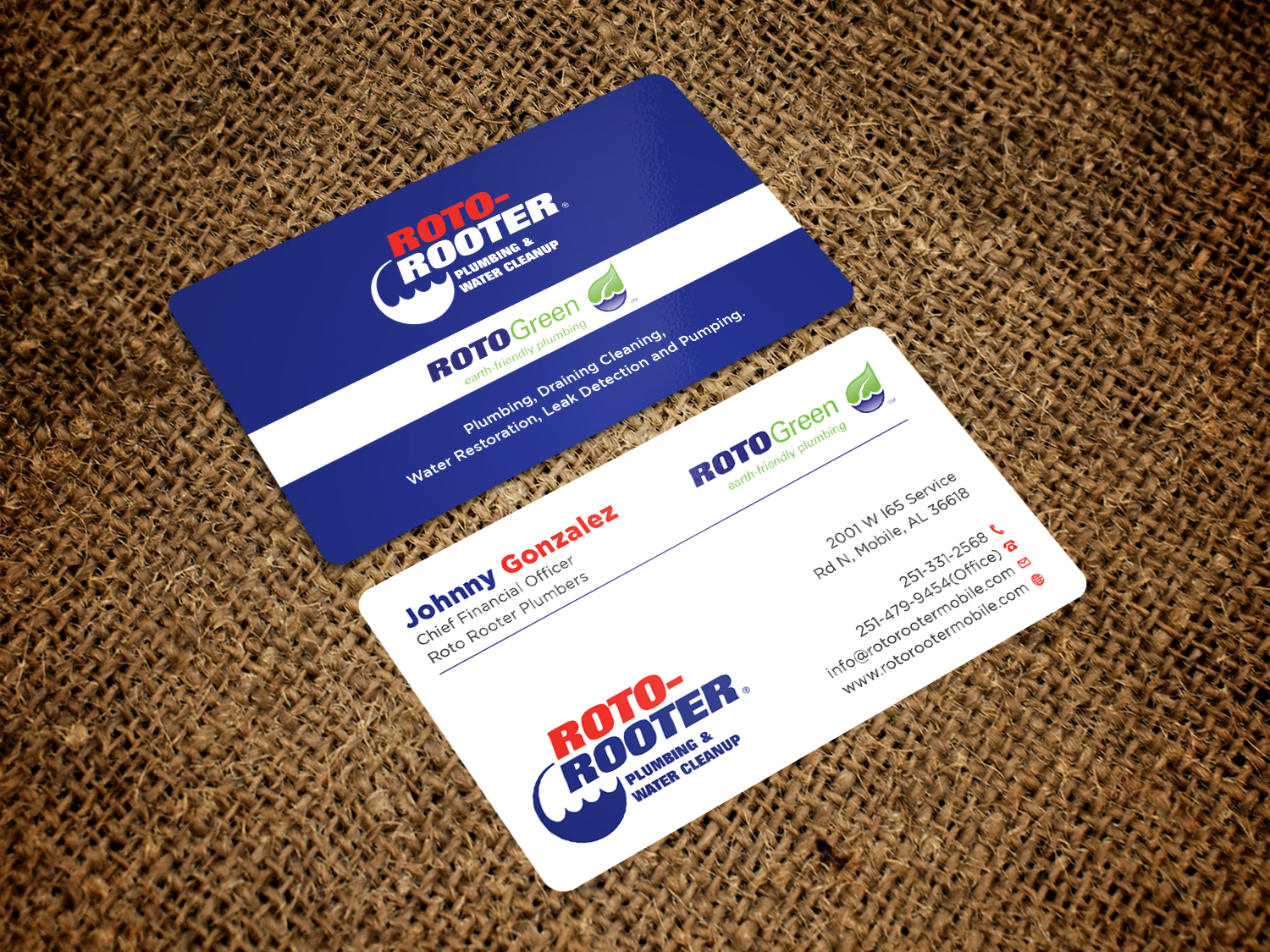 Diseño de Tarjeta de Presentación por Tripti Ranjan Gain para Roto Rooter Plumbers | Diseño #28382847