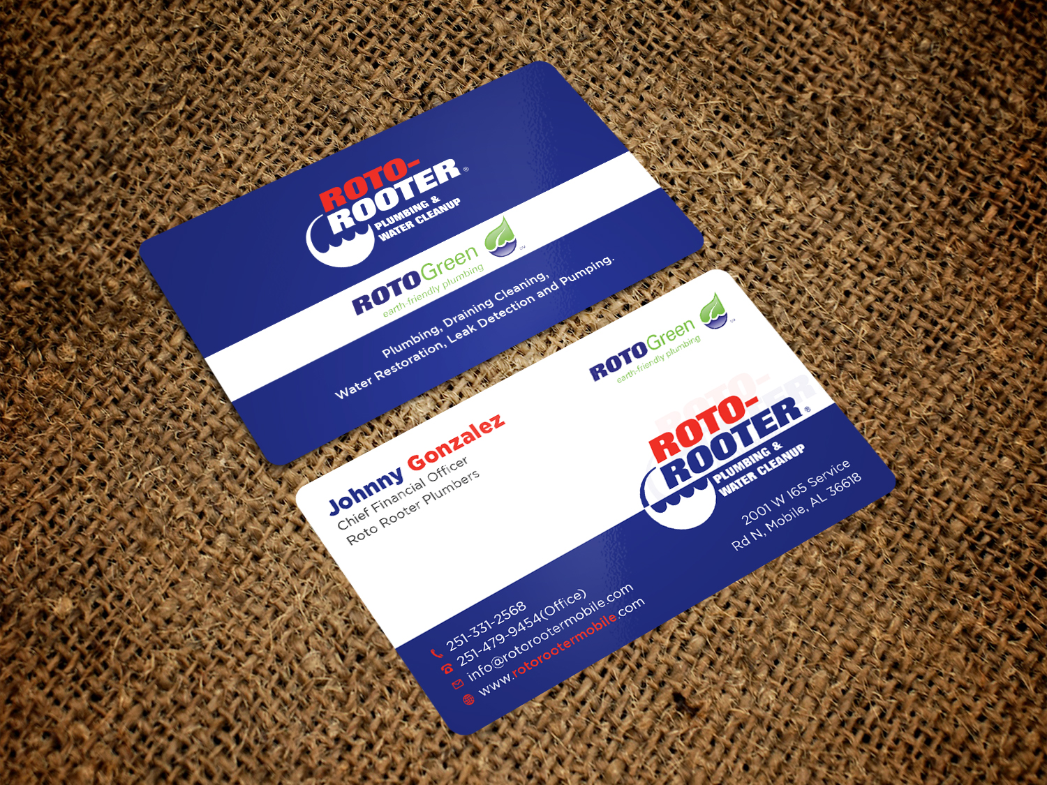Business Card Design by Tripti Ranjan Gain for Roto Rooter Plumbers | Design #28382853