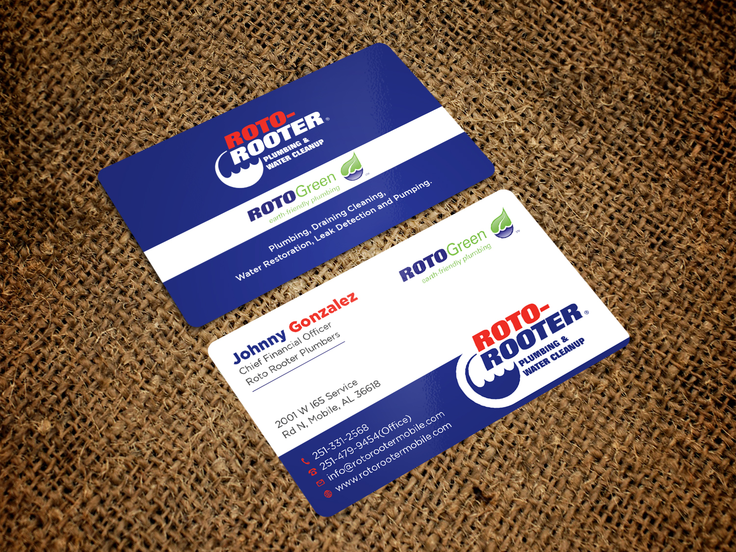 Business Card Design by Tripti Ranjan Gain for Roto Rooter Plumbers | Design #28382854
