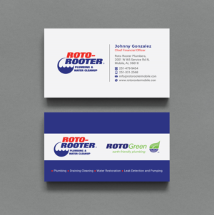 Diseño de Tarjeta de Presentación por R.design para Roto Rooter Plumbers | Diseño: #28394164