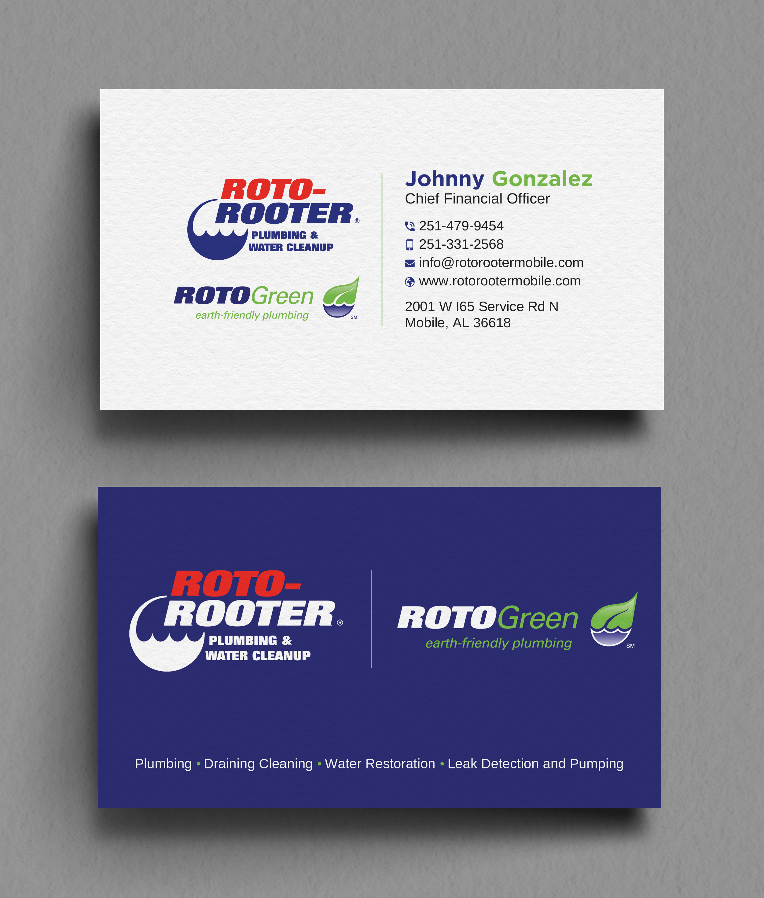 Diseño de Tarjeta de Presentación por Uttom 2 para Roto Rooter Plumbers | Diseño #28397967