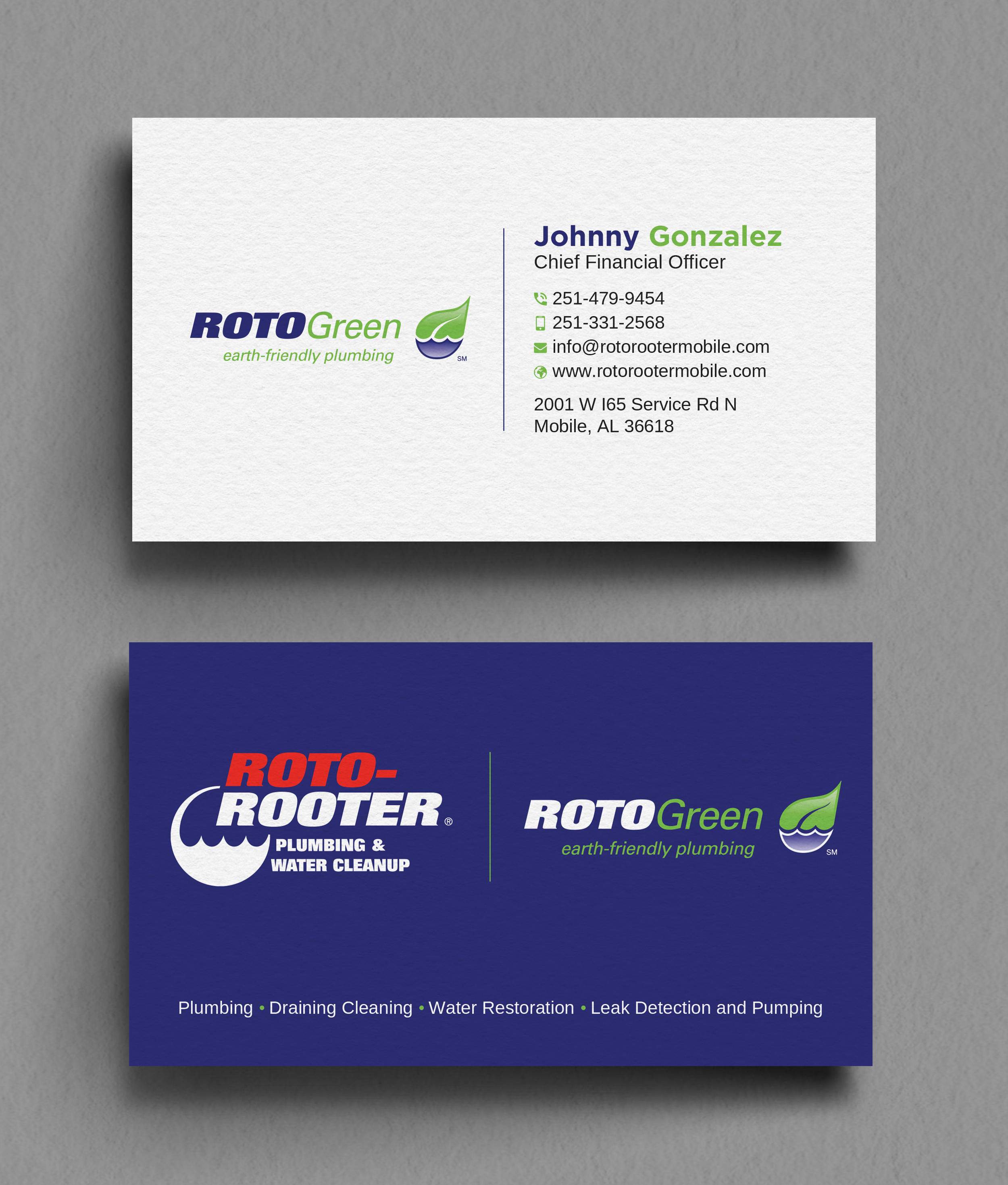 Diseño de Tarjeta de Presentación por Uttom 2 para Roto Rooter Plumbers | Diseño #28397970