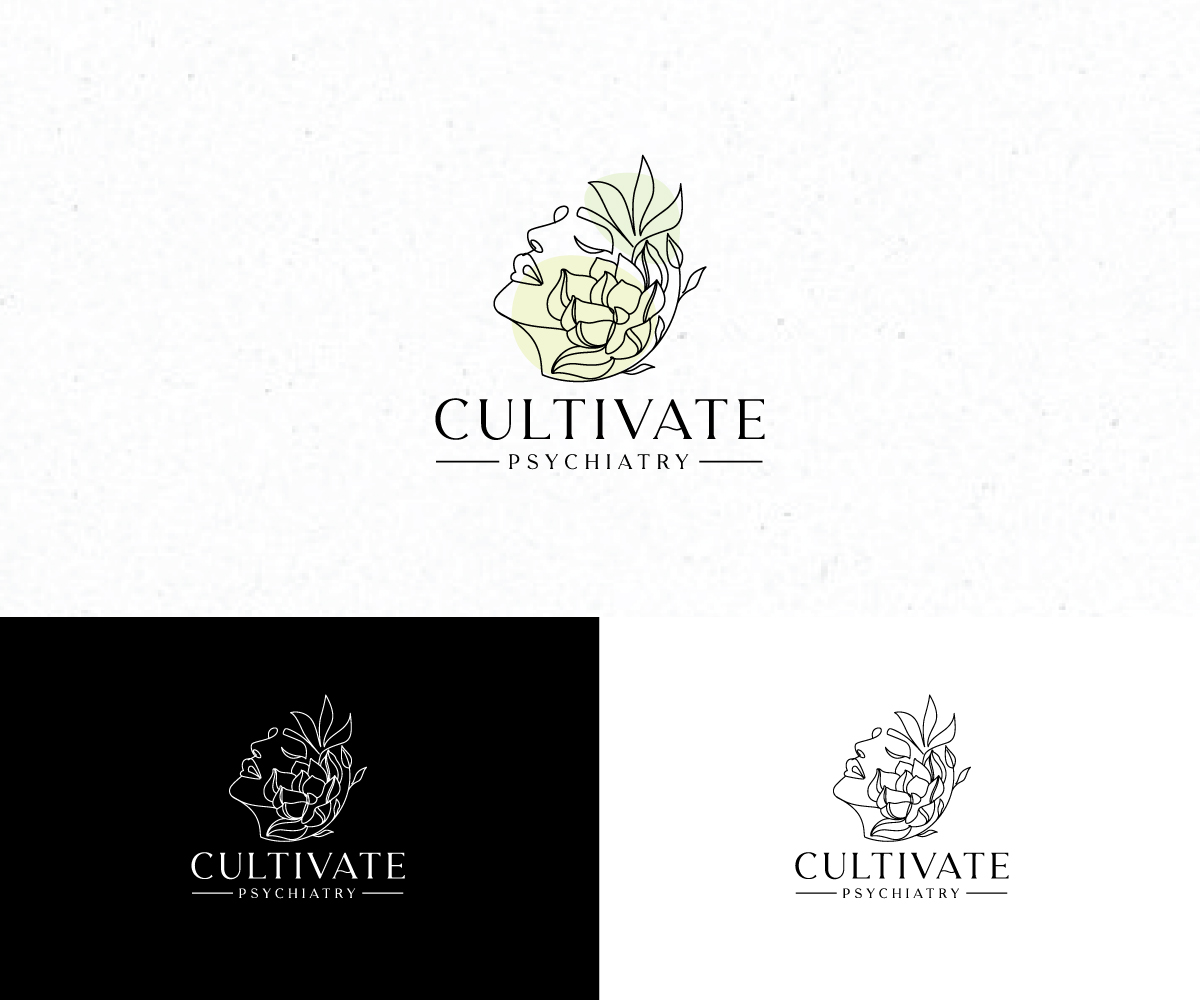Logo Design by Logo Stock for Cultivate Psychiatry | Design #28368093