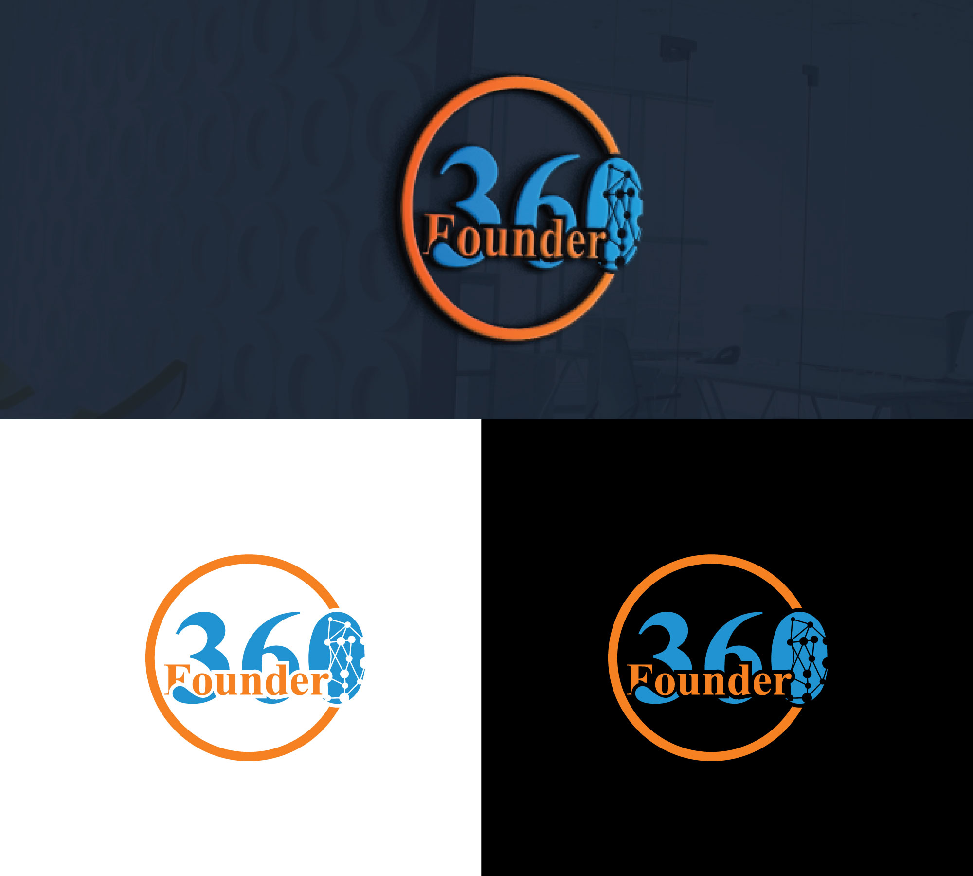 Logo Design by hjyoo for Founder360 | Design #28374392