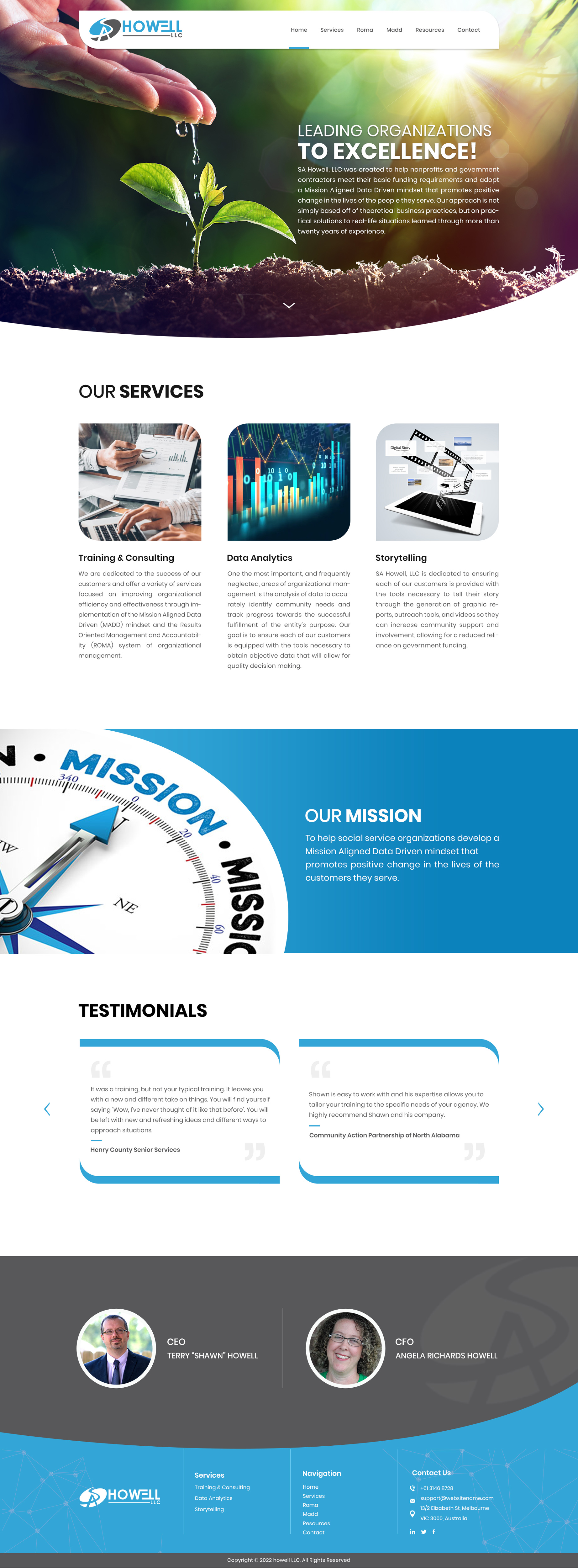 Design Wordpress par Sandaruwan pour SA Howell, LLC | Design #28376873