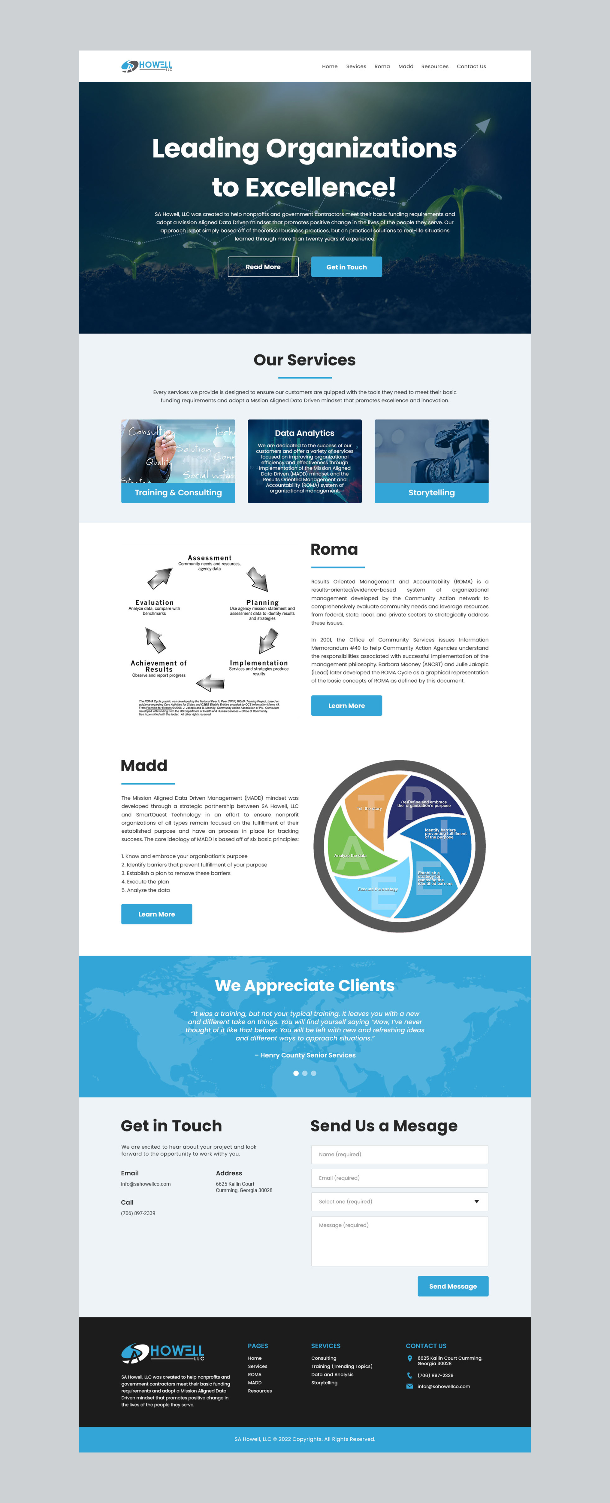 WordPress-Design von Gpix Design für SA Howell, LLC | Design #28384090
