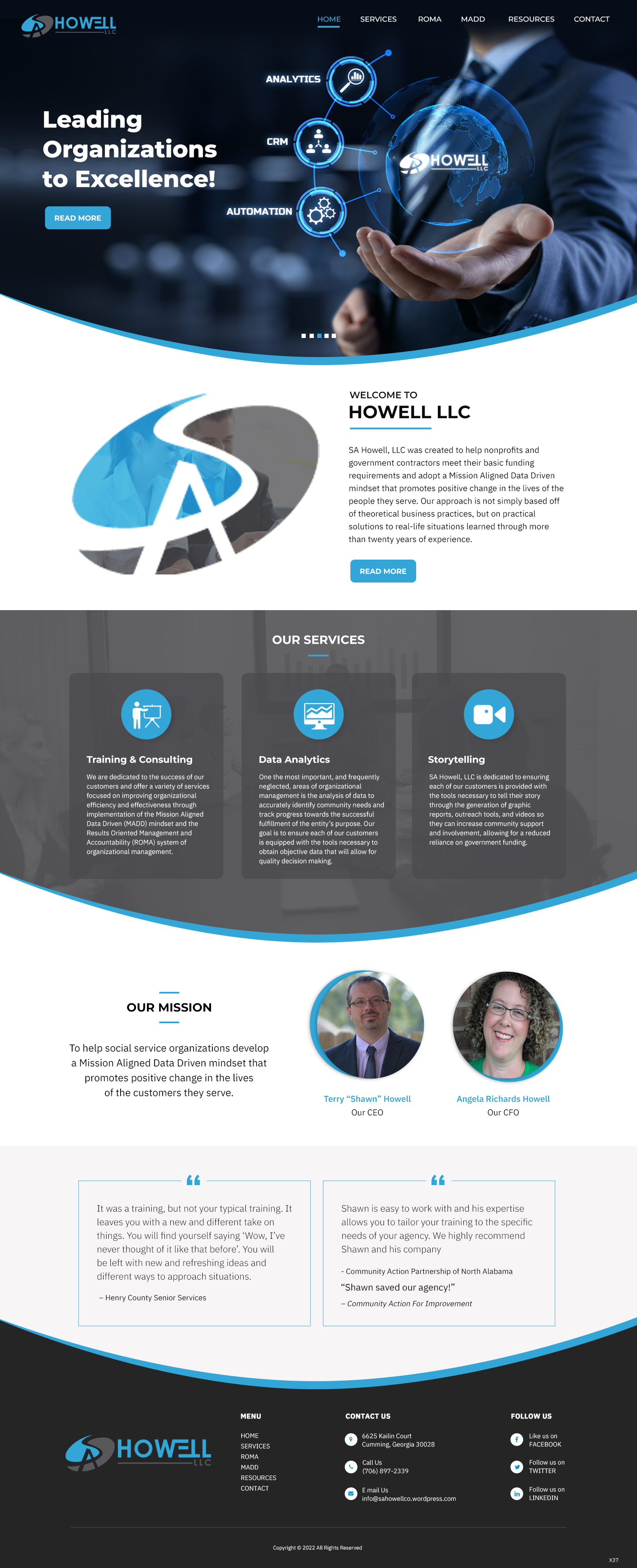 Design Wordpress par pb pour SA Howell, LLC | Design #28383108