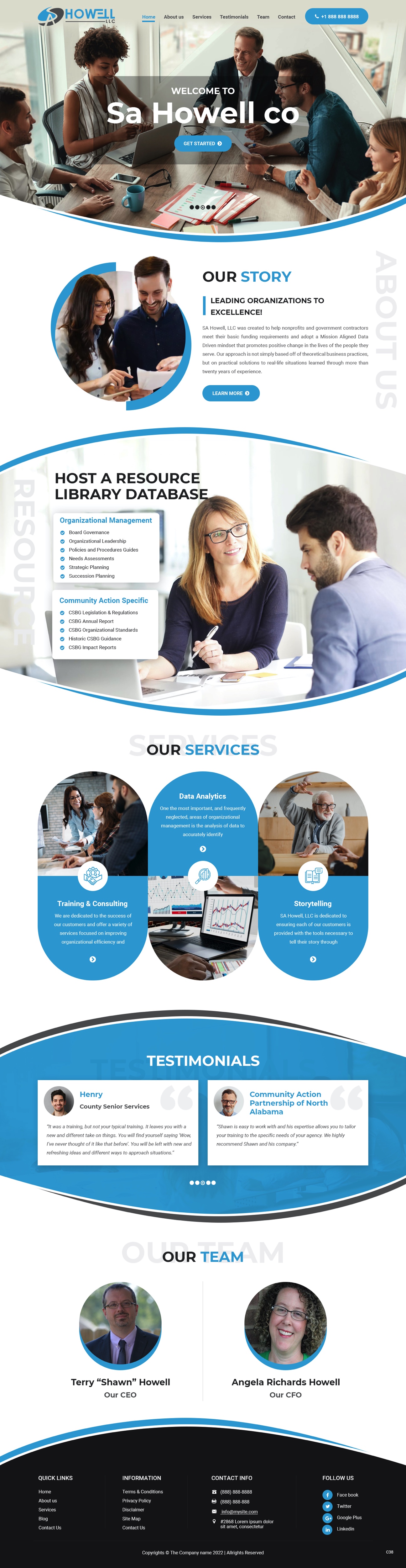 Wordpress Design by pb for SA Howell, LLC | Design #28383121