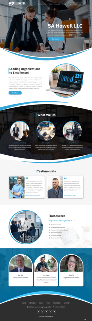 Design Wordpress par pb pour SA Howell, LLC | Design : #28383123