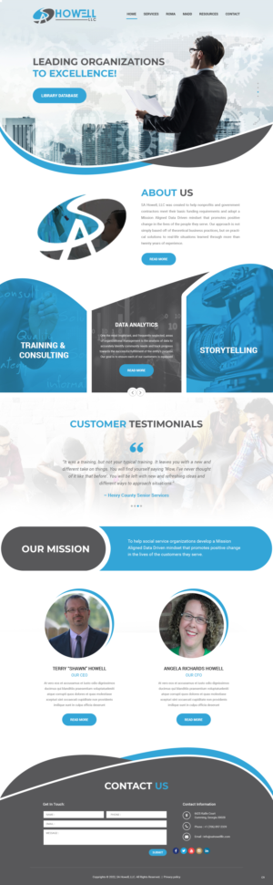 Wordpress Design by pb for SA Howell, LLC | Design: #28383127