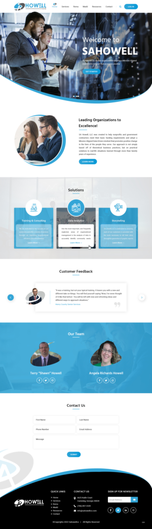 Design Wordpress par pb pour SA Howell, LLC | Design : #28383133