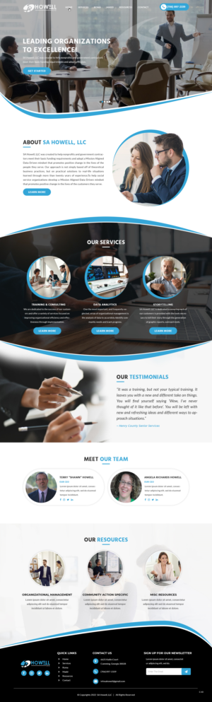 Diseño Wordpress por pb para SA Howell, LLC | Diseño #28383134