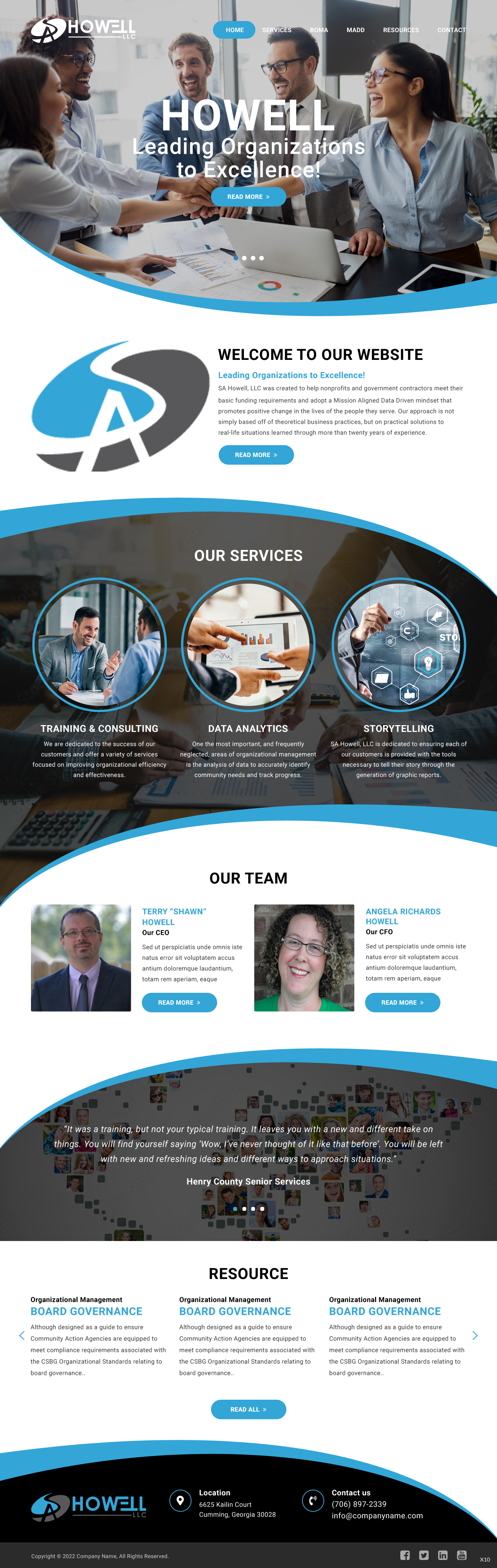 Diseño Wordpress por pb para SA Howell, LLC | Diseño #28383136