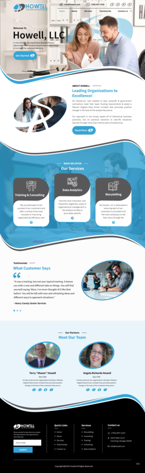 Wordpress Design by pb for SA Howell, LLC | Design: #28389128