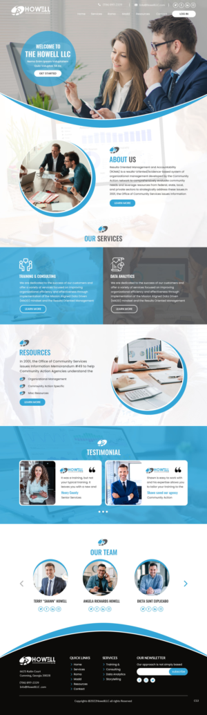 Design Wordpress par pb pour SA Howell, LLC | Design : #28389129