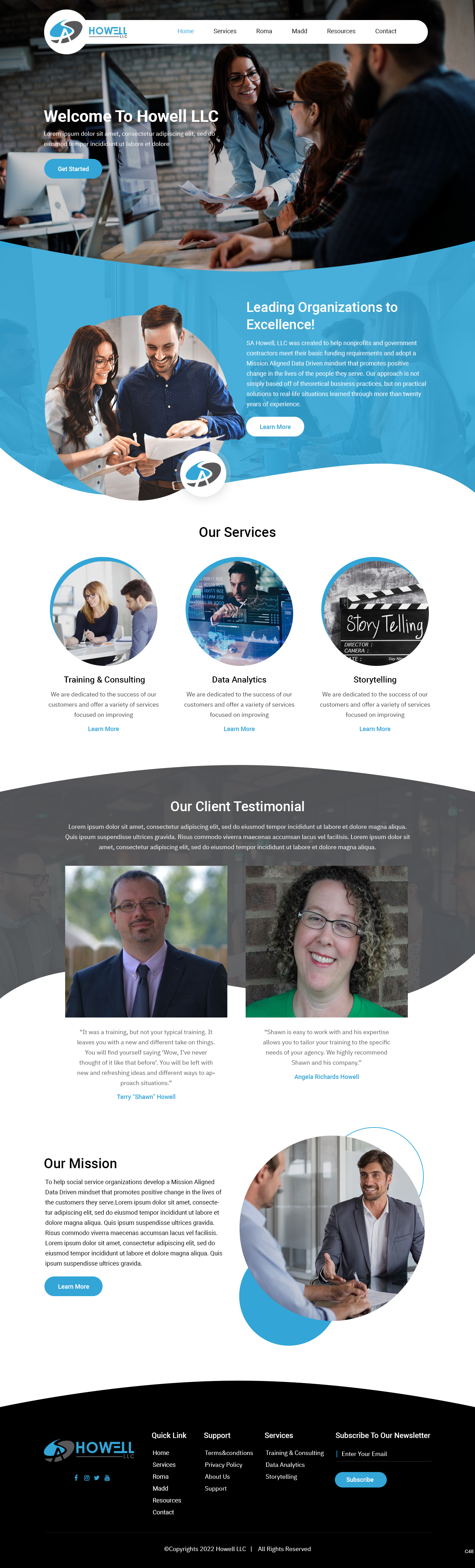 Wordpress Design by pb for SA Howell, LLC | Design #28389131
