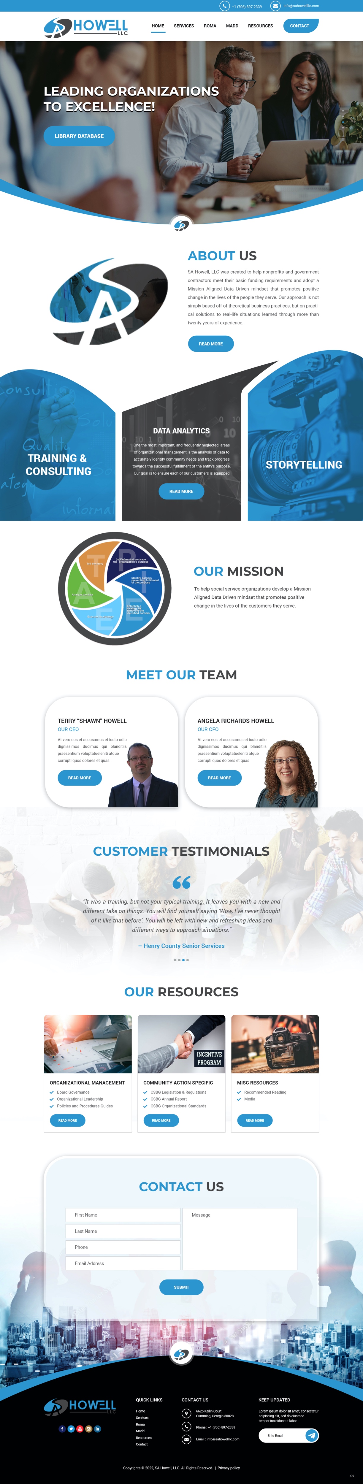 Diseño Wordpress por pb para SA Howell, LLC | Diseño #28401169