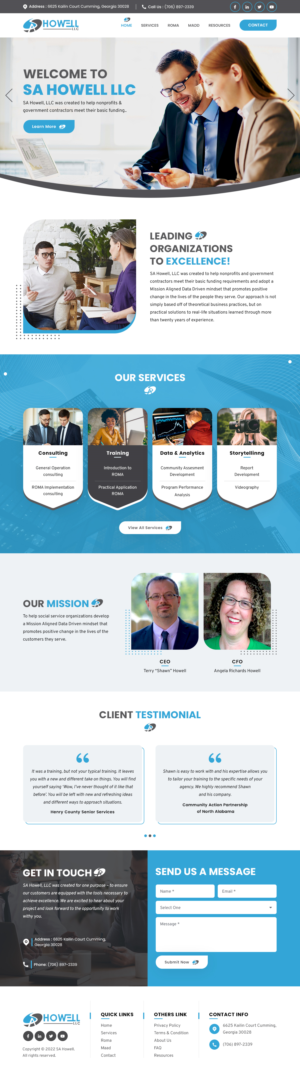 Design Wordpress par sai.designer87 pour SA Howell, LLC | Design : #28381911