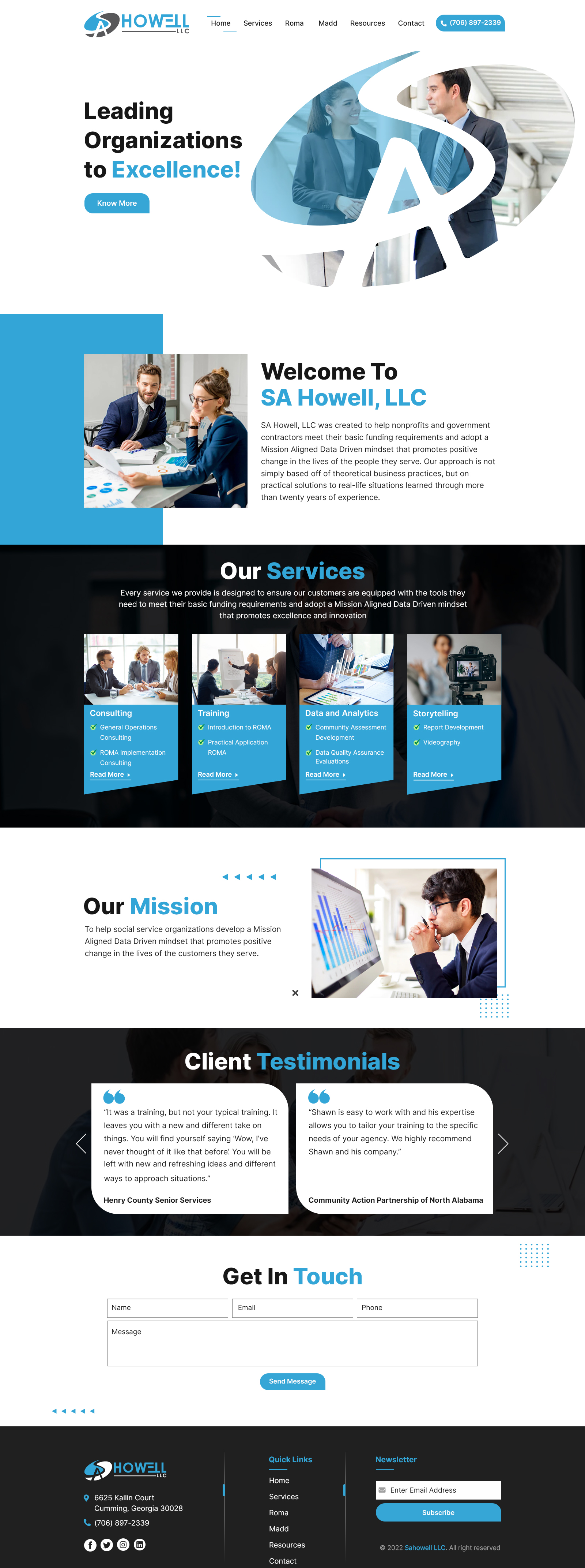 Wordpress Design by sai.designer87 for SA Howell, LLC | Design #28383326