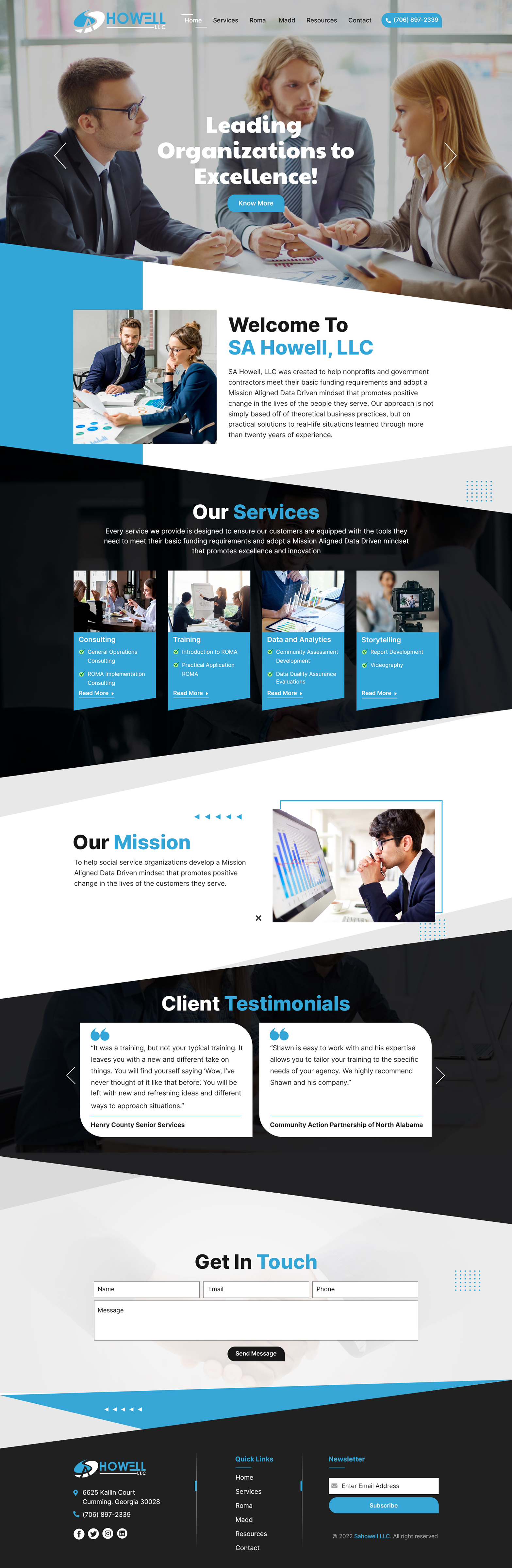 Wordpress Design by sai.designer87 for SA Howell, LLC | Design #28383327