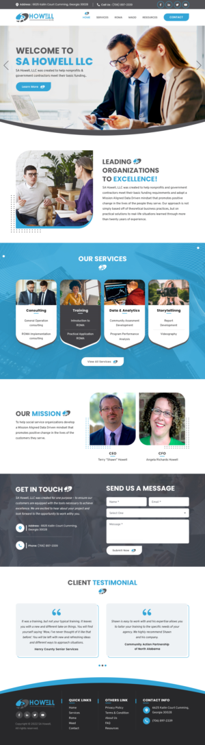 Design Wordpress par sai.designer87 pour SA Howell, LLC | Design : #28387388