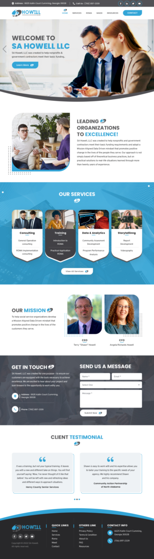 Design Wordpress par sai.designer87 pour SA Howell, LLC | Design : #28392245