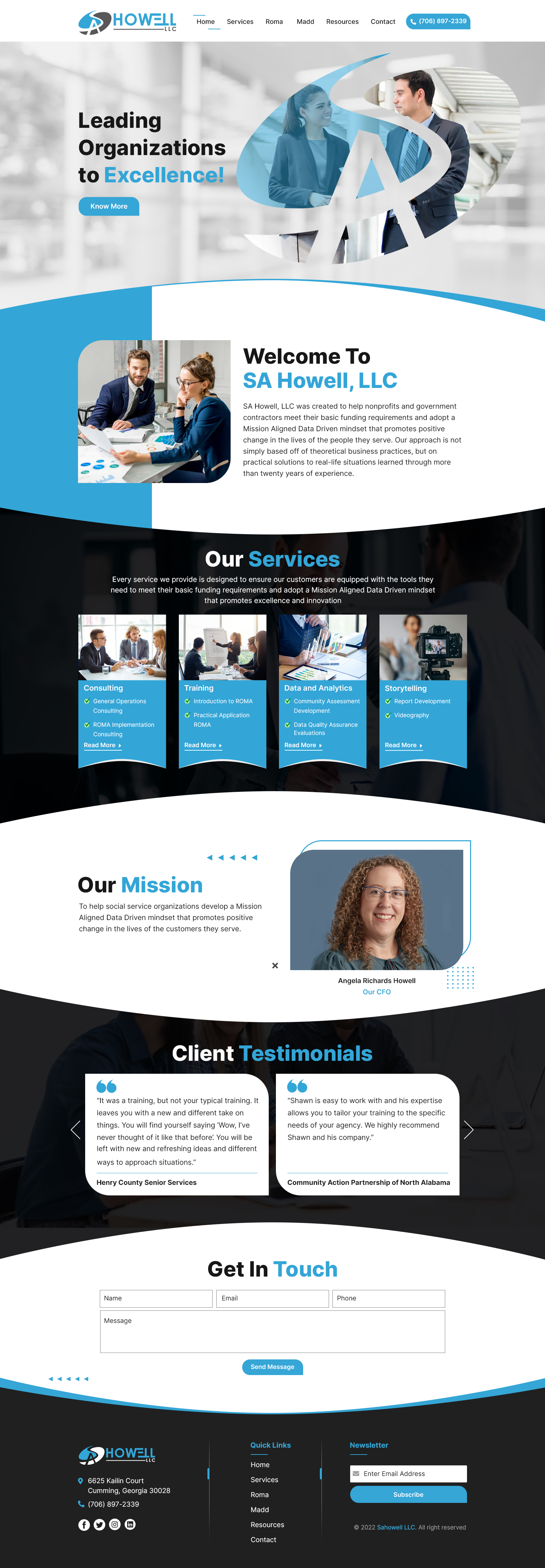 Wordpress Design by sai.designer87 for SA Howell, LLC | Design #28392262