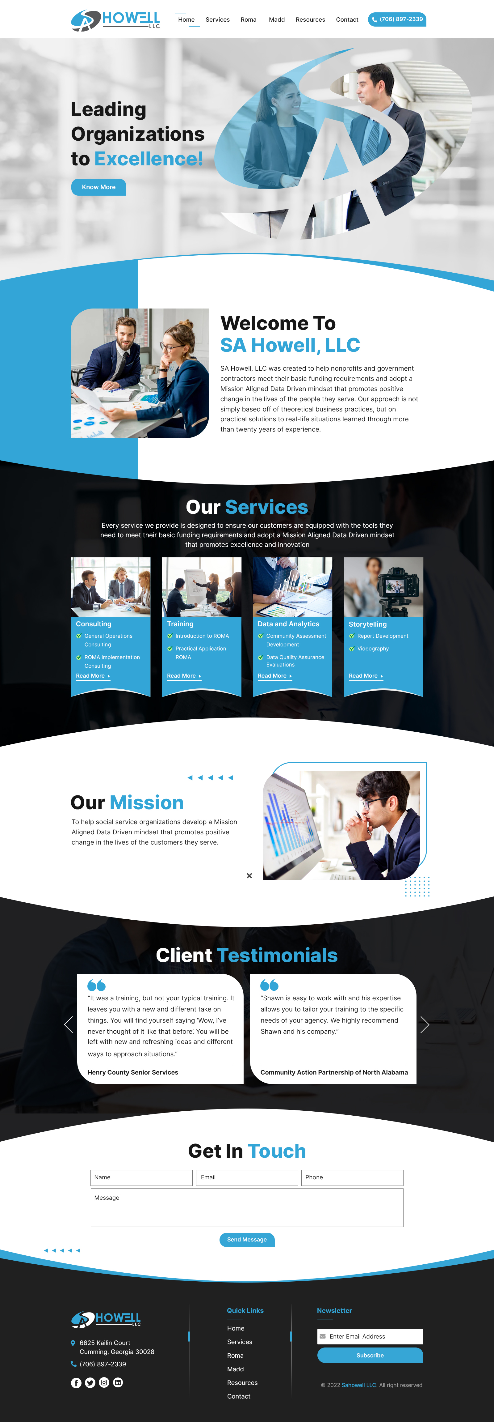 Wordpress Design by sai.designer87 for SA Howell, LLC | Design #28392263