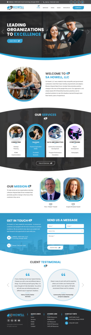 Wordpress Design by sai.designer87 for SA Howell, LLC | Design: #28412226