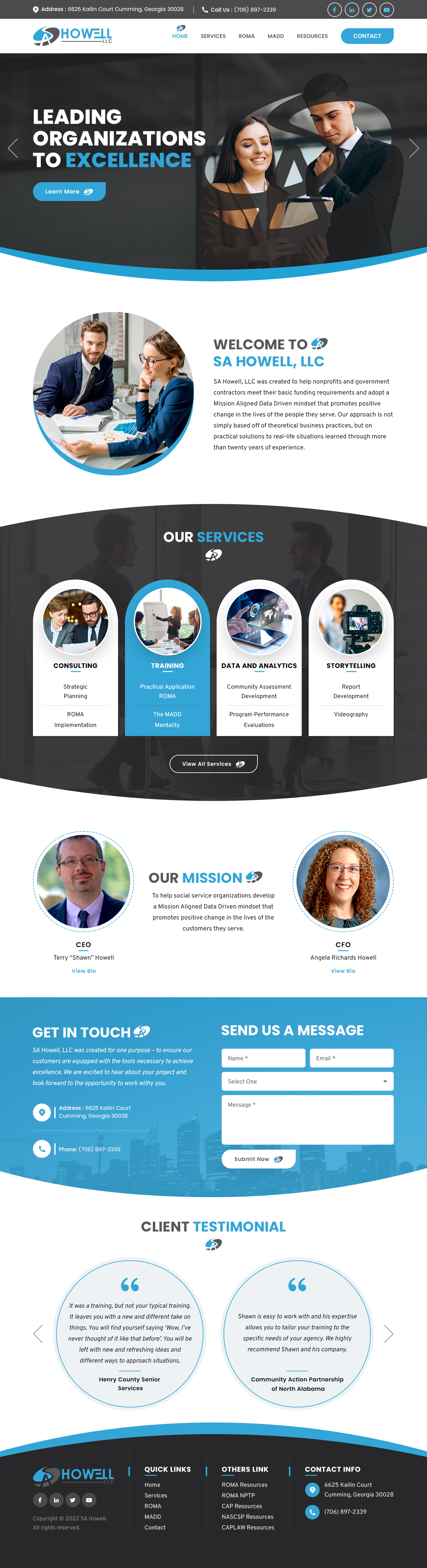 Diseño Wordpress por sai.designer87 para SA Howell, LLC | Diseño #28414190